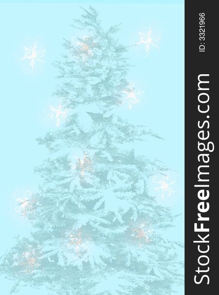 A christmas design for the holidays with snow flakes. A christmas design for the holidays with snow flakes
