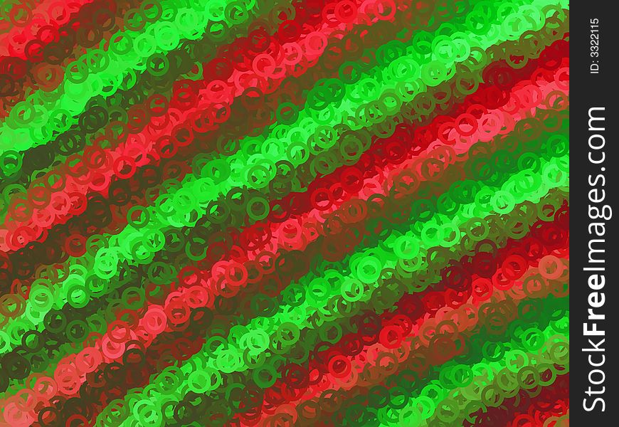 Playful Red And Green Backgr