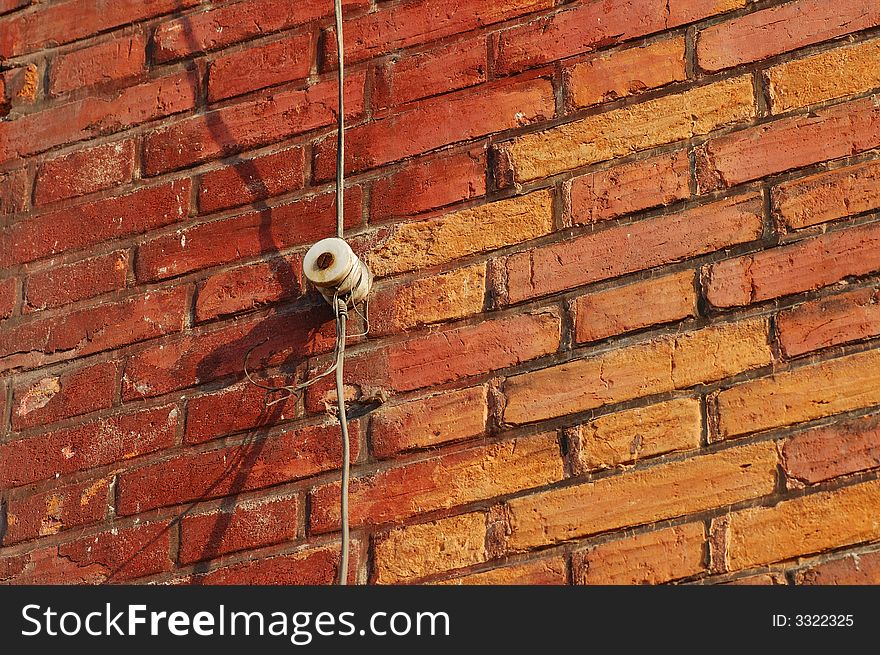 Wall of a break building