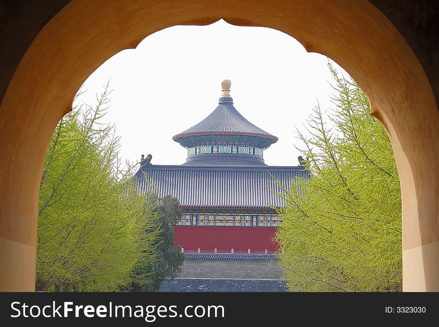 Temple of heaven in spring