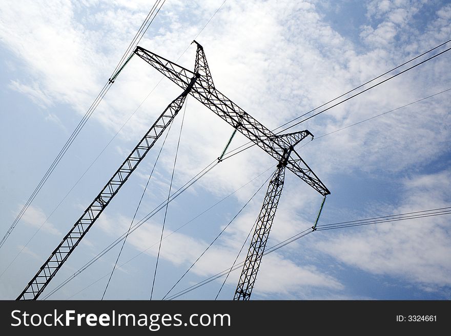 The power transmission line construction