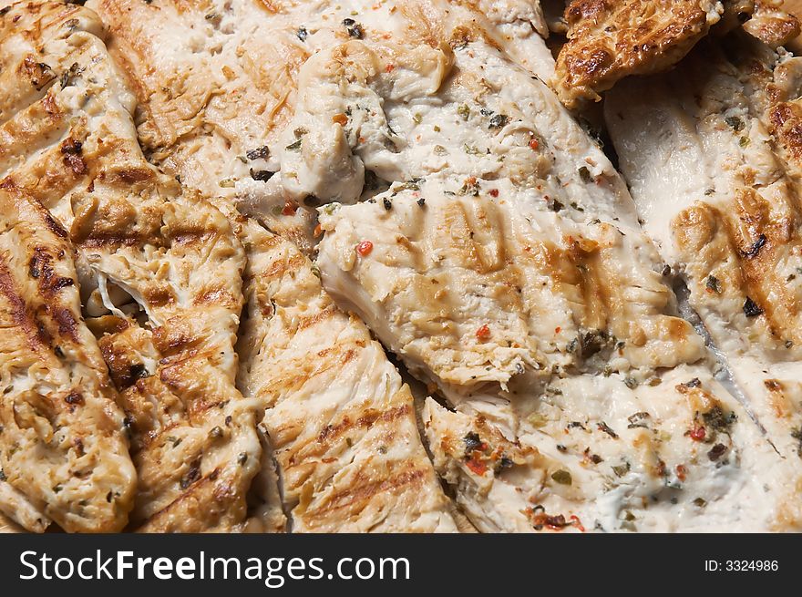 Chicken breasts, baked with spices. Chicken breasts, baked with spices.