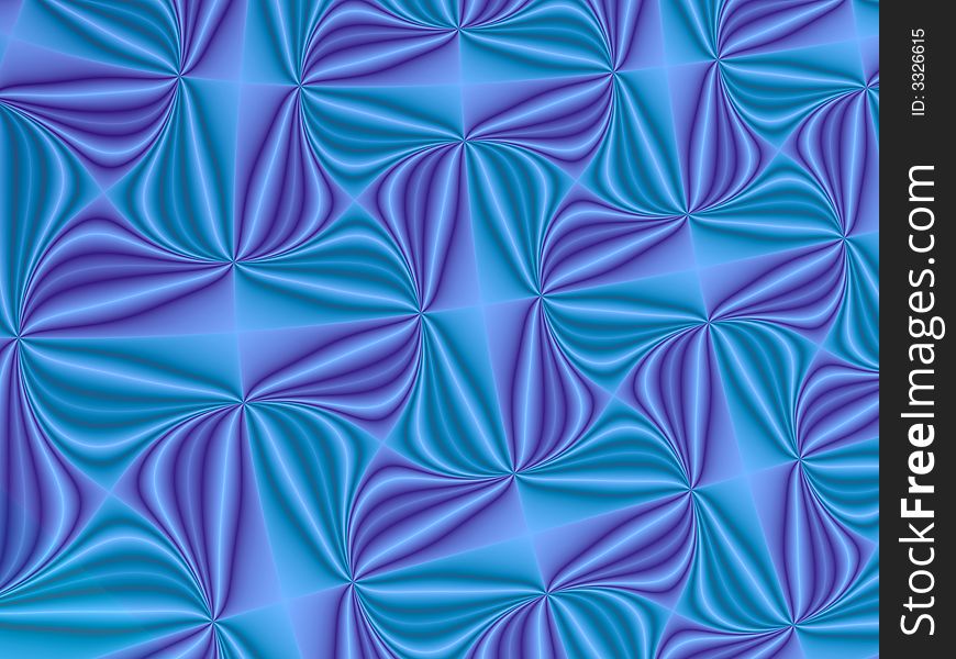 A fractal abstract design /background with beautiful blue colors and 3d shapes. The shapes are all connecting with each other. A fractal abstract design /background with beautiful blue colors and 3d shapes. The shapes are all connecting with each other.
