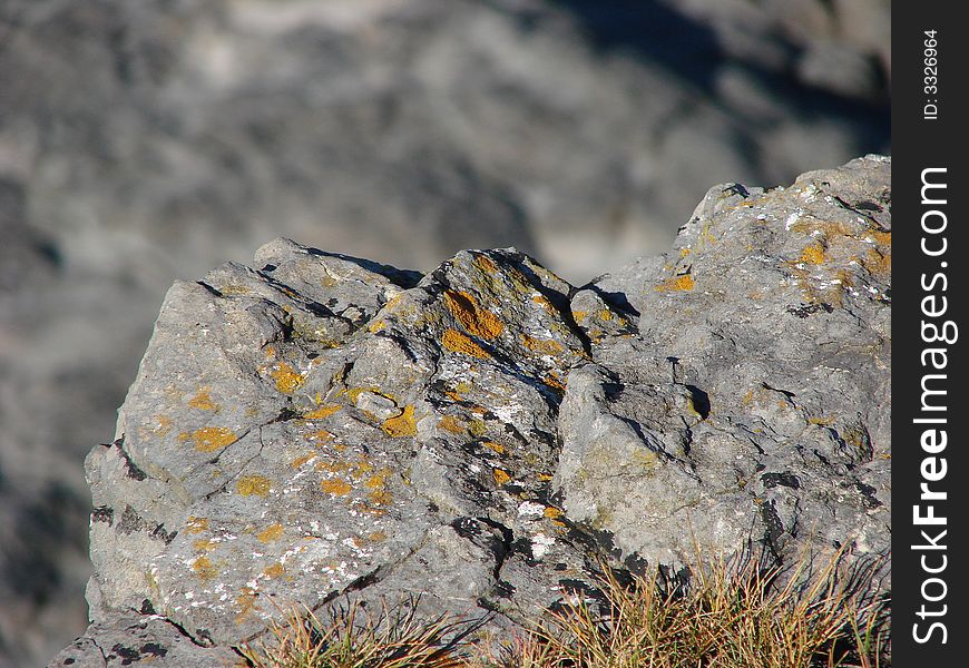 The corner of a very dangerous cliff edge.