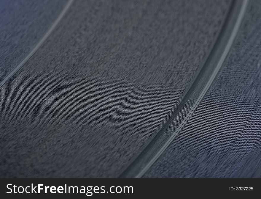 Vinyl disk, retro, extreme close-up