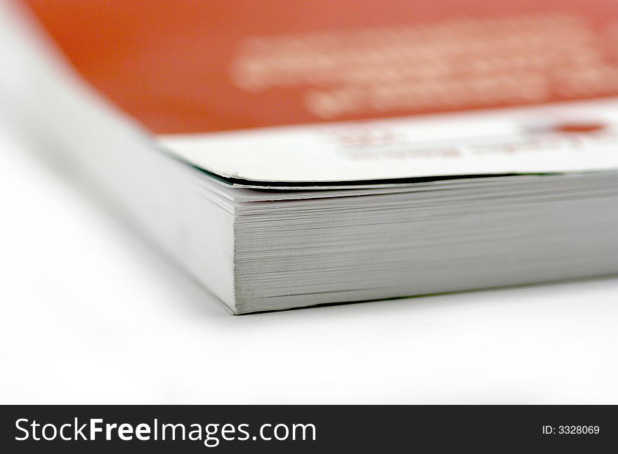 Pages of a book isolated on a white background