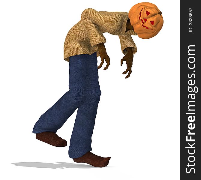 Funny Punpkin Man, perfect for Halloween With Clipping Path / Cutting Path. Funny Punpkin Man, perfect for Halloween With Clipping Path / Cutting Path