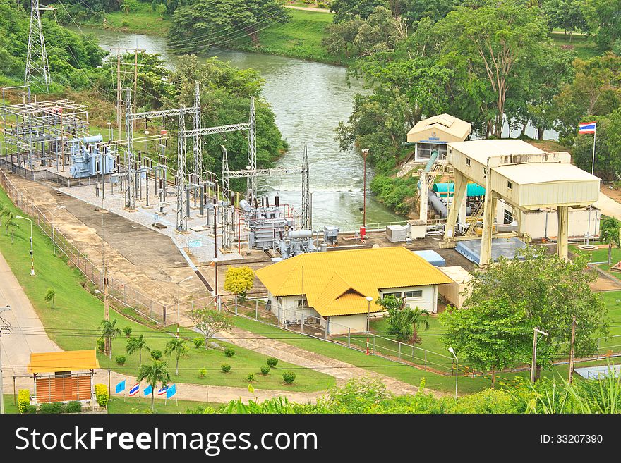 Hydro power plant Keang Krachan dam, Thailand