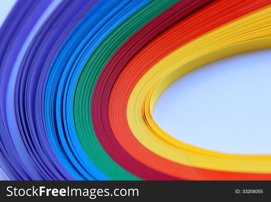 Rainbow Flame Paper For Quilling
