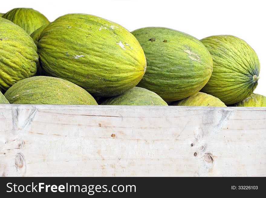 Melons lot of green color