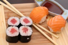 Its A Sushi Time With Wasabi And Soy Sauce Stock Images Its A Sushi Time With Wasabi And Soy Sauce Stock Images