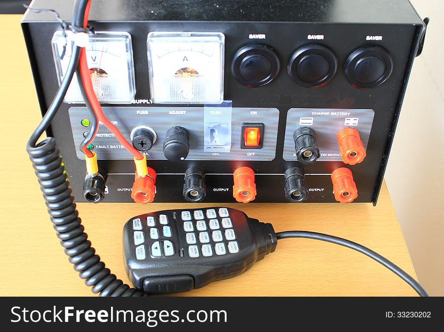 CB radio station for communication