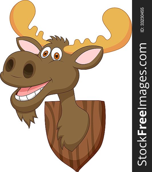 Moose Head Cartoon