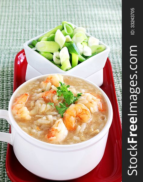 Rice And Seafood Soup