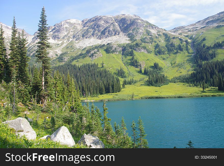 Tenquille lake near Pemberton, BC, Canada