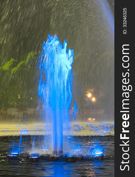 Fountain in Gorky Park, Moscow, Russia. Fountain in Gorky Park, Moscow, Russia