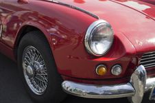 Headlight On A Car Hood Stock Photography Headlight On A Car Hood Stock Photography