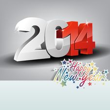 New Year Greeting Card Stock Photo