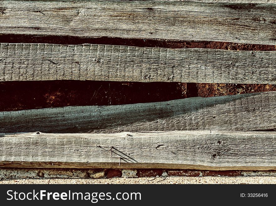 Old Textural Background Wooden Rough Surface