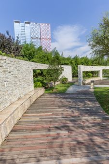 City Garden Landscape Royalty Free Stock Photography City Garden Landscape Royalty Free Stock Photography