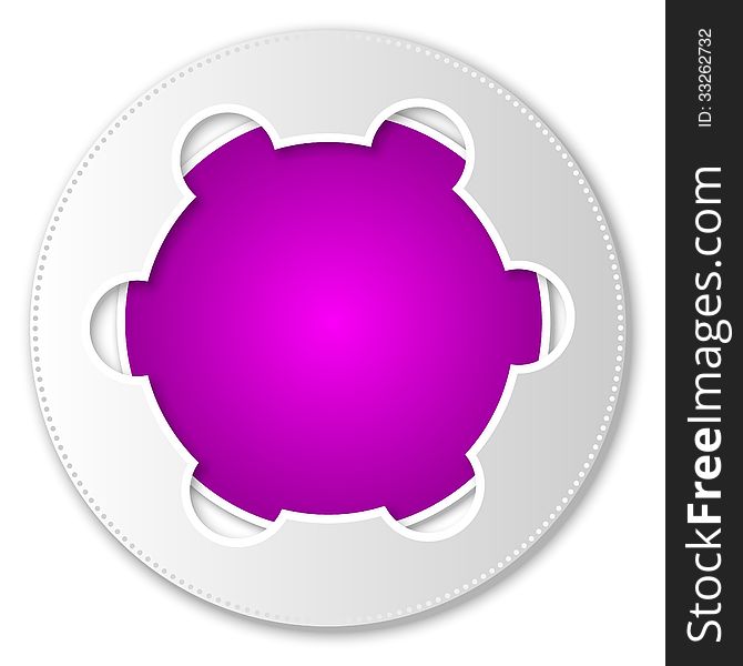 Purple abstract icon