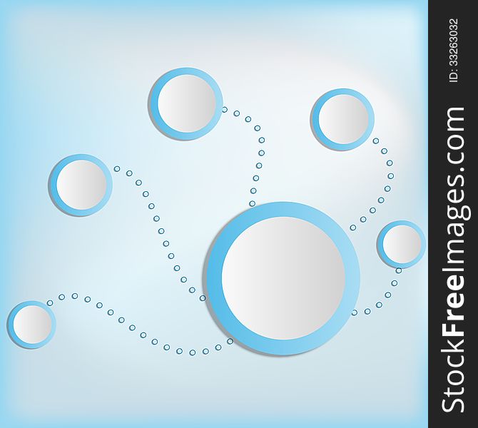 Blue vector circle and blue background. Blue vector circle and blue background