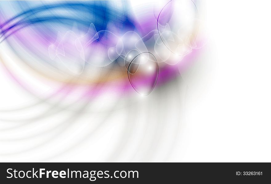 Vector abstract background with bubbles