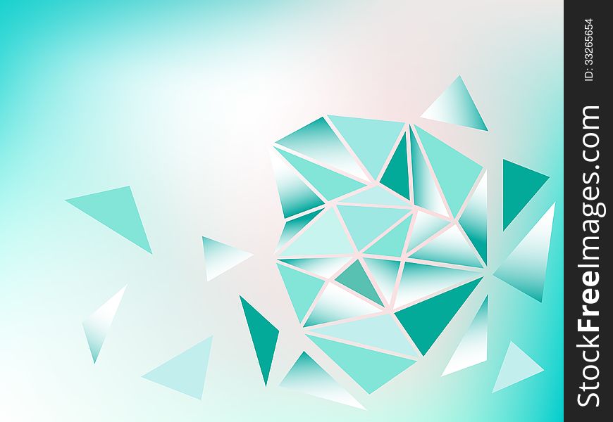 Blue and pink background with triangles. Blue and pink background with triangles