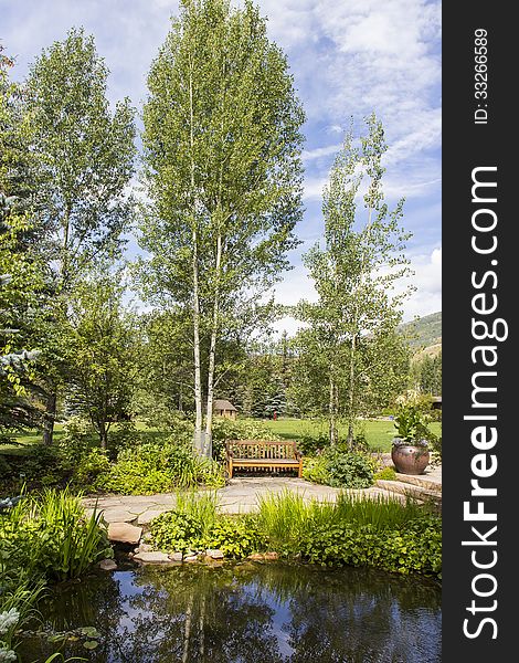 Meditation Garden in Betty Ford Park Vail Colorado