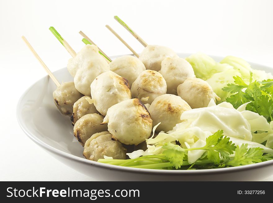 Meatballs on white isolate background. Meatballs on white isolate background