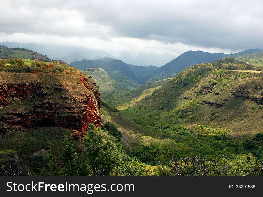 Waimea Canyon State Park West Kauai Hawaii. Waimea Canyon State Park West Kauai Hawaii