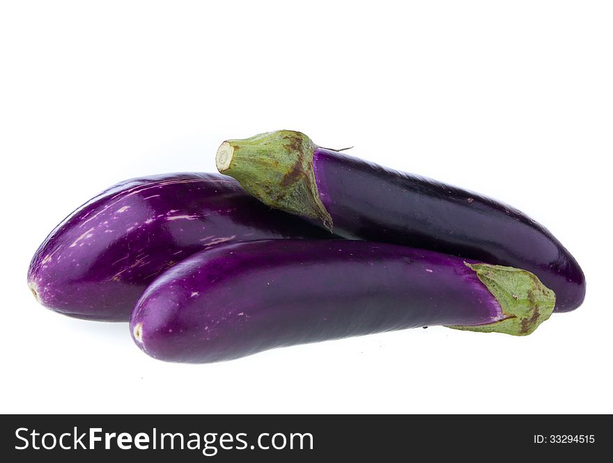 Eggplant isolated on white background