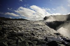 Dettifoss Riverbed Royalty Free Stock Images Dettifoss Riverbed Royalty Free Stock Images