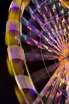 Illuminated Night Time Wheel Stock Image Illuminated Night Time Wheel Stock Image