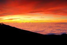Haleakala Sunset Royalty Free Stock Images