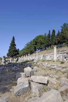 Ruins Of Ephesus Royalty Free Stock Photography
