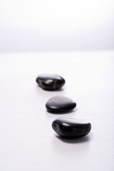 Three Pebble Stones In A Row Royalty Free Stock Photo Three Pebble Stones In A Row Royalty Free Stock Photo
