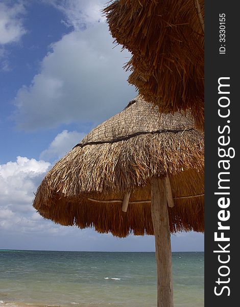 Beach in Cancun in Mexico, Latin America
