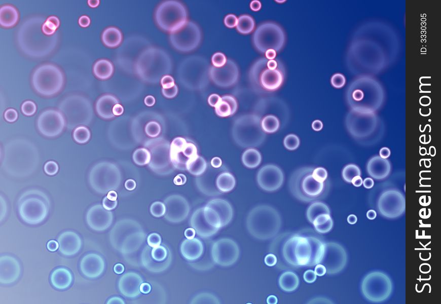 Abstract background with white, blue and pink bubbles like lights. Abstract background with white, blue and pink bubbles like lights