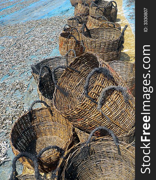 Empty Fishing Baskets