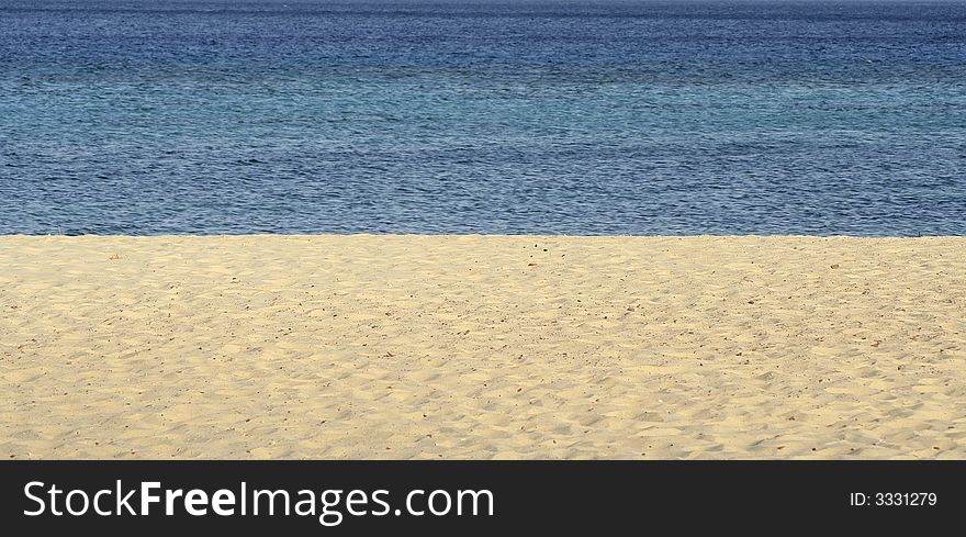 Beach panorama, red sea, sinai, egypt