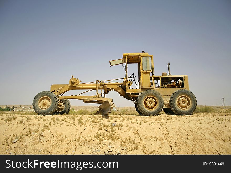 Excavator ready for work on site. Excavator ready for work on site