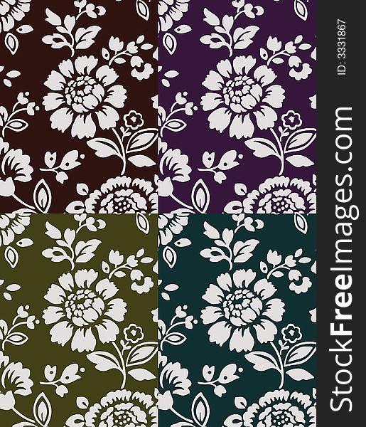 Floral texture set 1