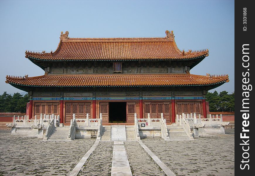 The palace for sacrifice the emperor,tall,splended