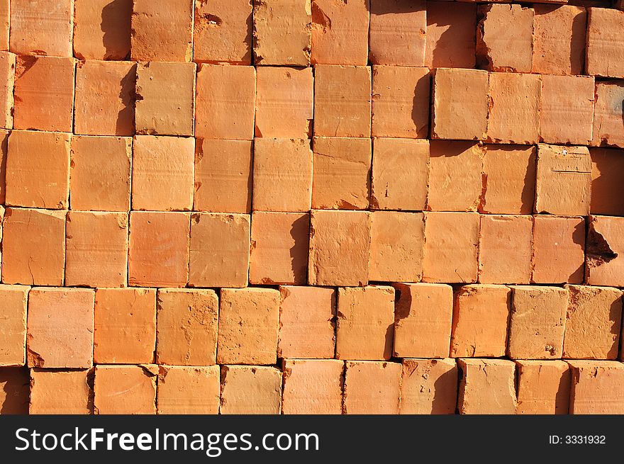 Brick red wall