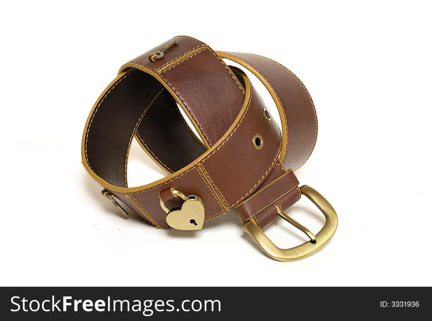 Elegant leather belt for lady's wear