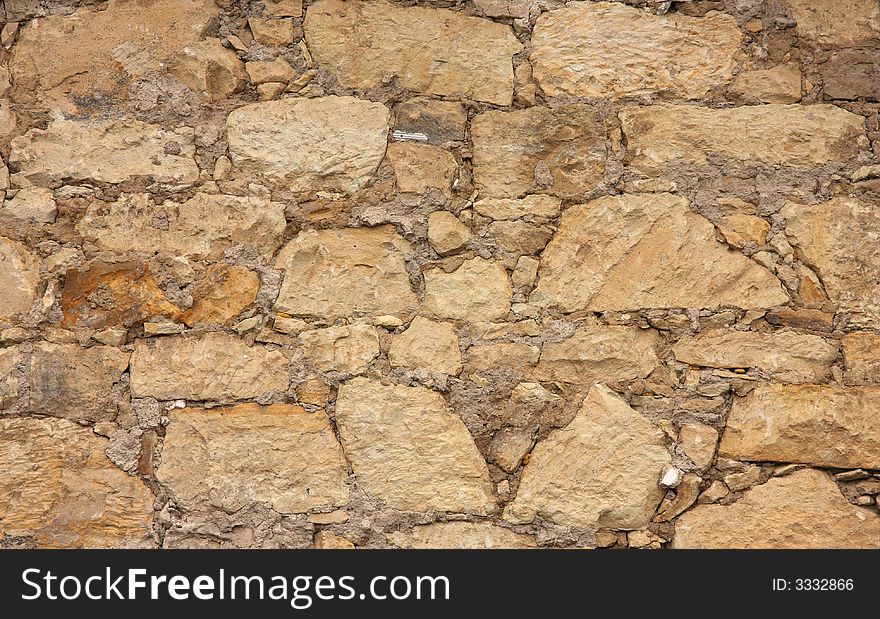 An old wall. Stonework texture.