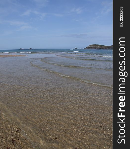 Looking out to sea from Constantine Bay, Cornwall, England