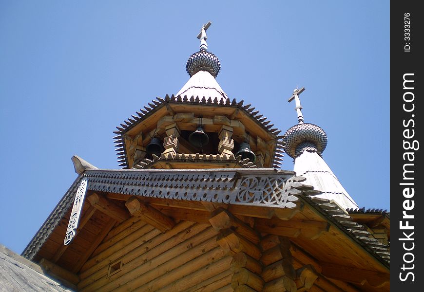 Spring day in a monastery of an orthodox monastery. Spring day in a monastery of an orthodox monastery