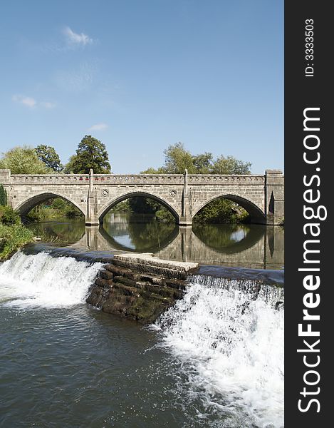 Boat trip - Waterfall at Bathampton. Boat trip - Waterfall at Bathampton